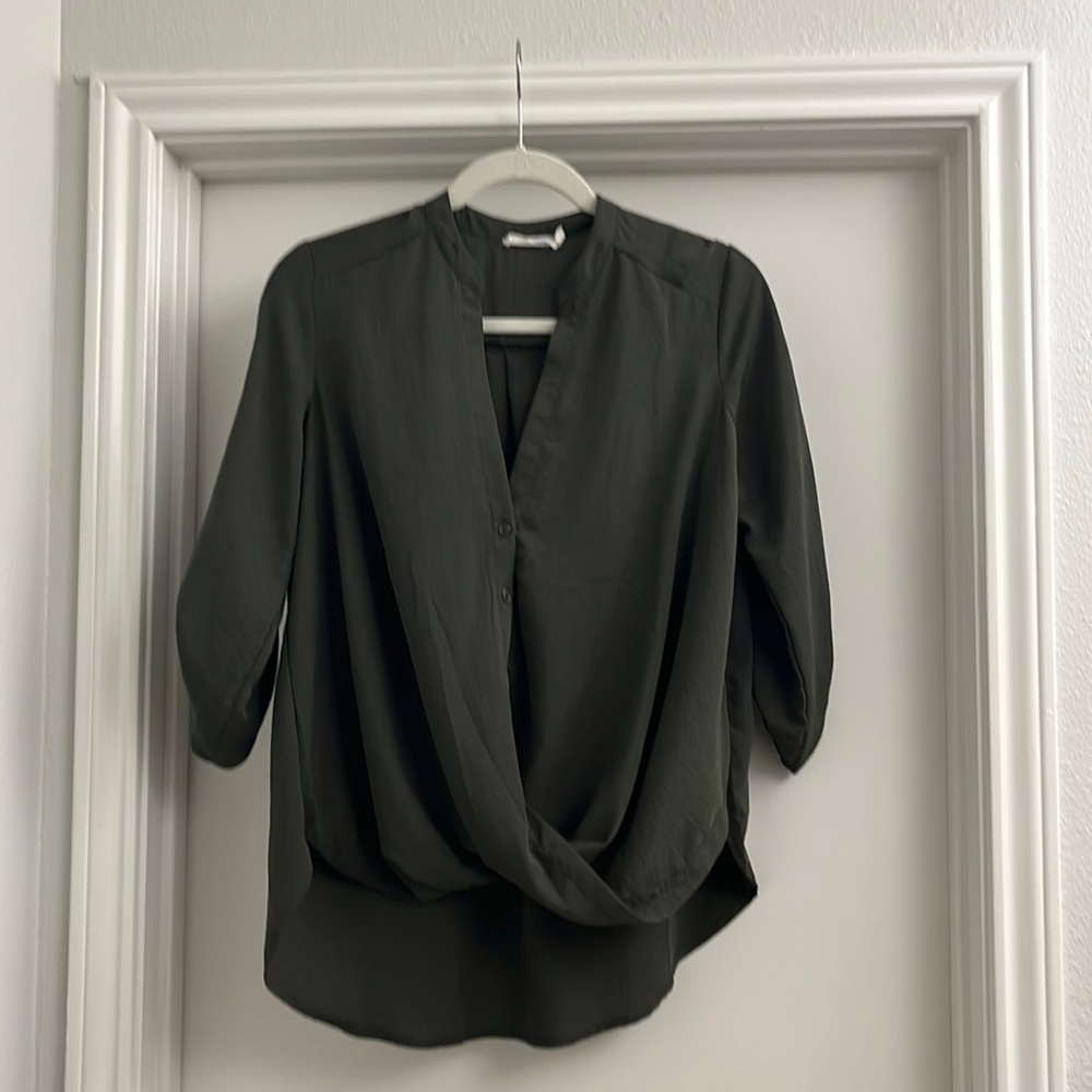 Army green high low top